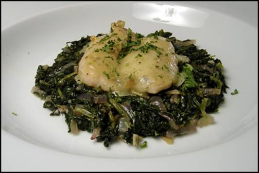 Chicken Tenderloins with Dilled Havarti and Spinach Recipe