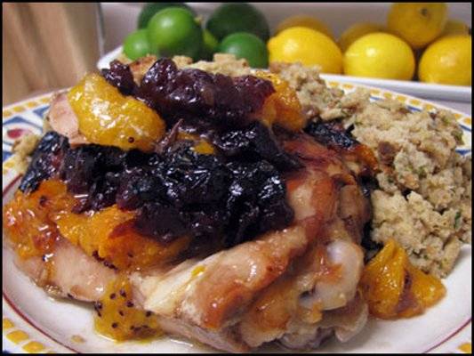 Cranberry Orange Turkey Thighs Recipe