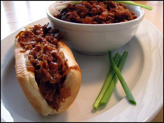 Pulled Pork “Barbecue” with Apple BBQ Sauce Recipe