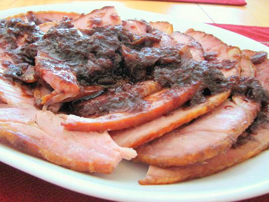 Apple Merlot Glazed Ham Recipe