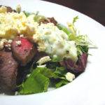 Steak and Field Green Salad with Tzatziki and Feta Recipe