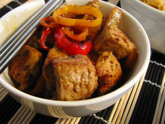 Curried Pork with Sweet Peppers Recipe