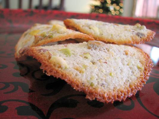 Pistachio Tuiles Cookie Recipe