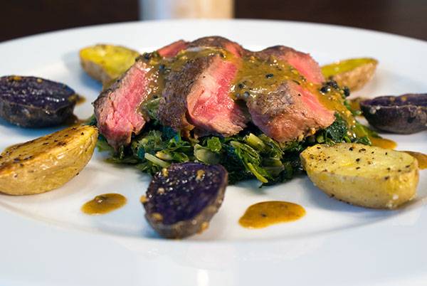 Pan Seared Petit Fillet Steak with Mustard Sauce Recipe