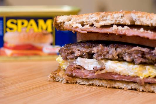 The Full Monty Python - Spam Egg Sausage and Spam Sandwich Recipe