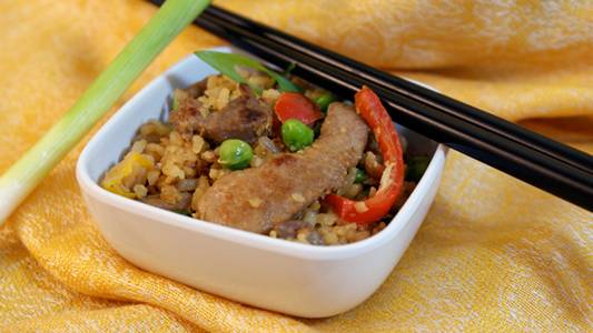 Marinated Pork Fried Rice Recipe