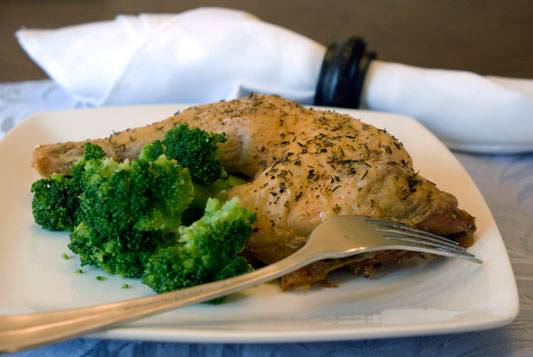 Herb Roasted Chicken Leg Quarters Recipe