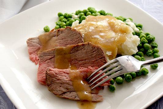 Roast Leg of Lamb with Pan Gravy