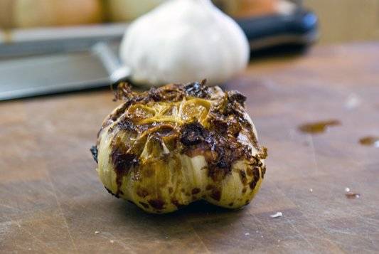 garlic-roasted
