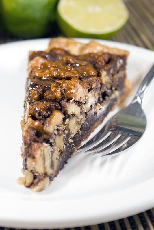 Bourbon-Chocolate Walnut Pie