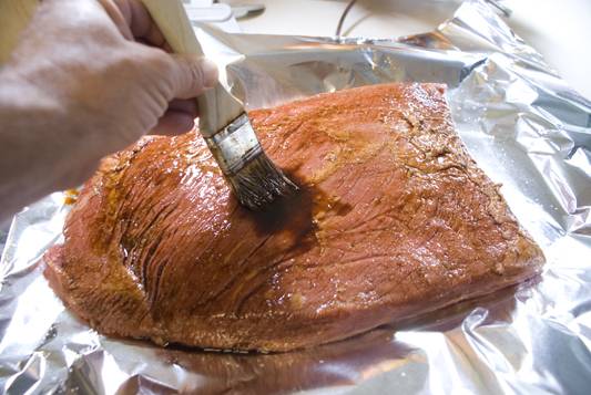 how to make oven smoked brisket - step two