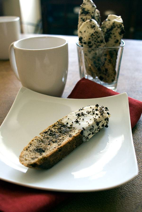 Oreo Biscotti. A cookie made with Cookies!