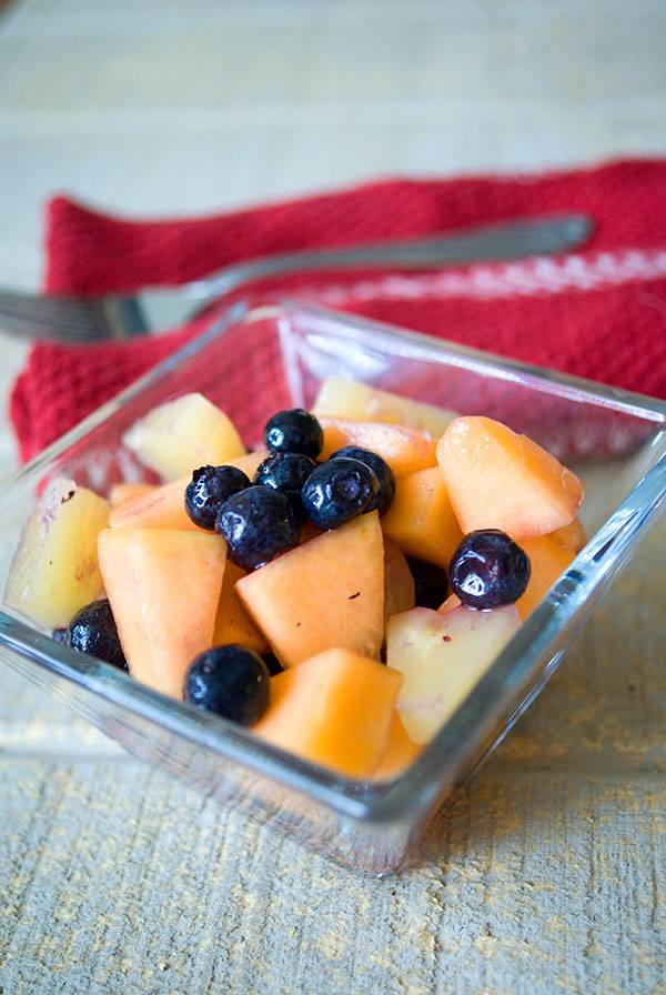 Blueberry, Cantaloupe and Pineapple Salad
