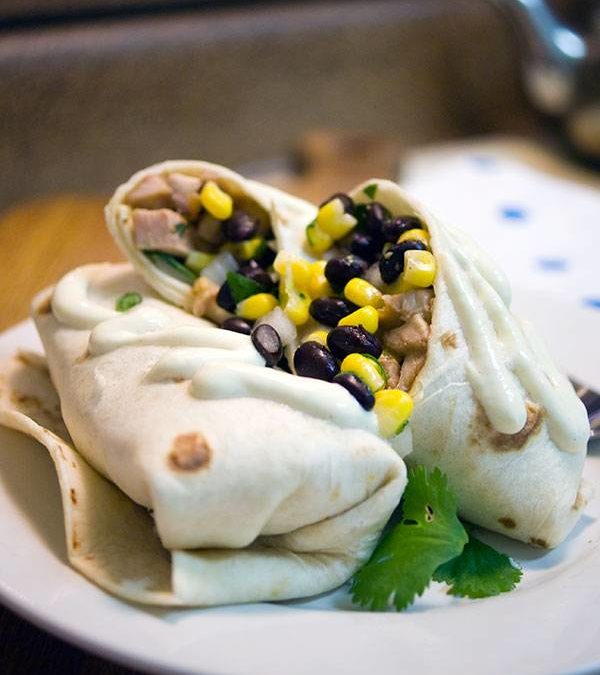 Chicken Soft Tacos with Black Bean and Corn Salsa