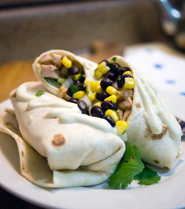 Chicken Soft Tacos with Black Bean and Corn Salsa
