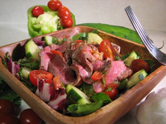 Gazpacho Steak Salad Recipe
