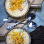 cheesy potato soup with ham and broccoli