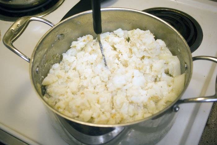 Mashing potatoes like a pro!