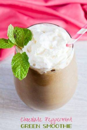 Chocolate Peppermint Green Smoothie