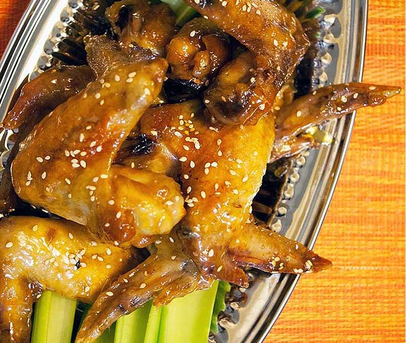 Sesame Apricot Chicken Wings  Recipe – Game Day Goodness