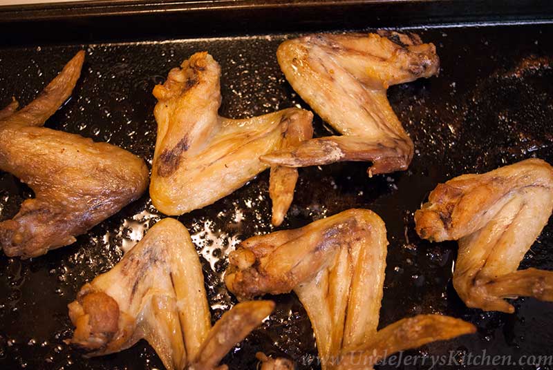 chicken wings baked with just a little salt and pepper