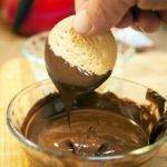 Chocolate Dipped Cookies with Peanuts Chocolate Dipped Cookies with Peanuts