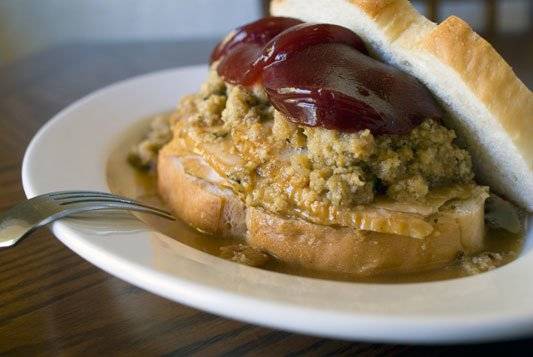 The Pilgrim Sandwich. - A Classic leftover turkey recipe.