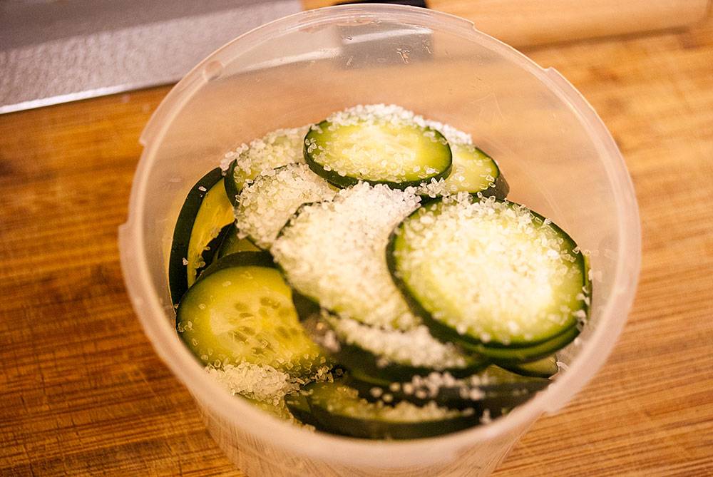 Tsukemono - Japanese Quick Pickled Cucumbers (Shiozuke Tsukemono)