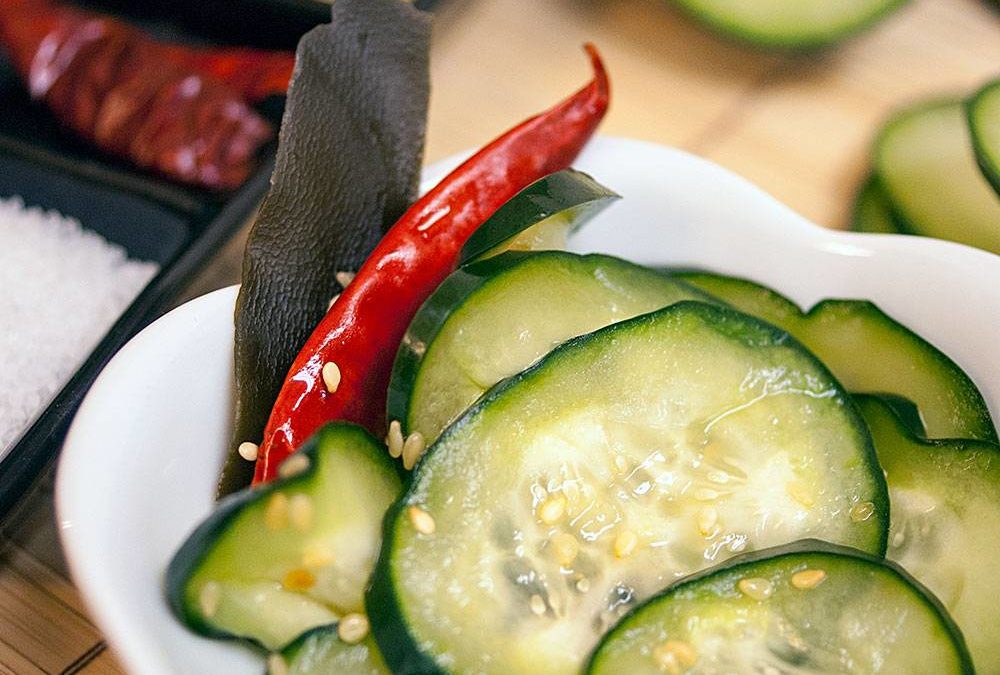 Tsukemono – Japanese Quick Pickled Cucumbers (Shiozuke Tsukemono)
