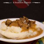 Beef tips smothered in rich, hearty brown gravy. Southern diner comfort food at its very best.