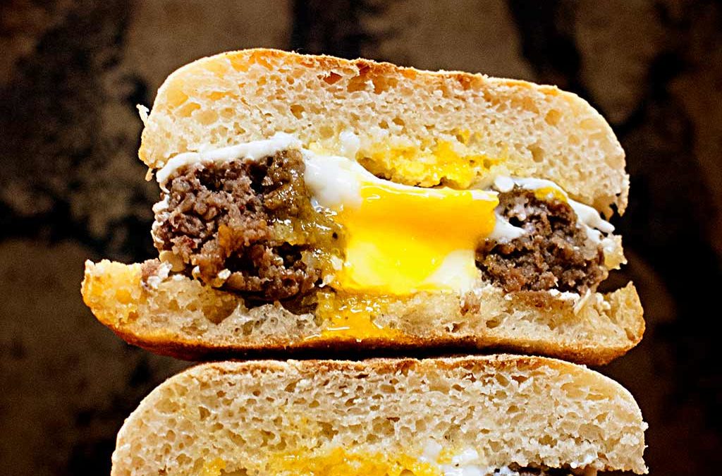 Egg in a Hole Breakfast Burgers – The most fun you’ll have at breakfast!