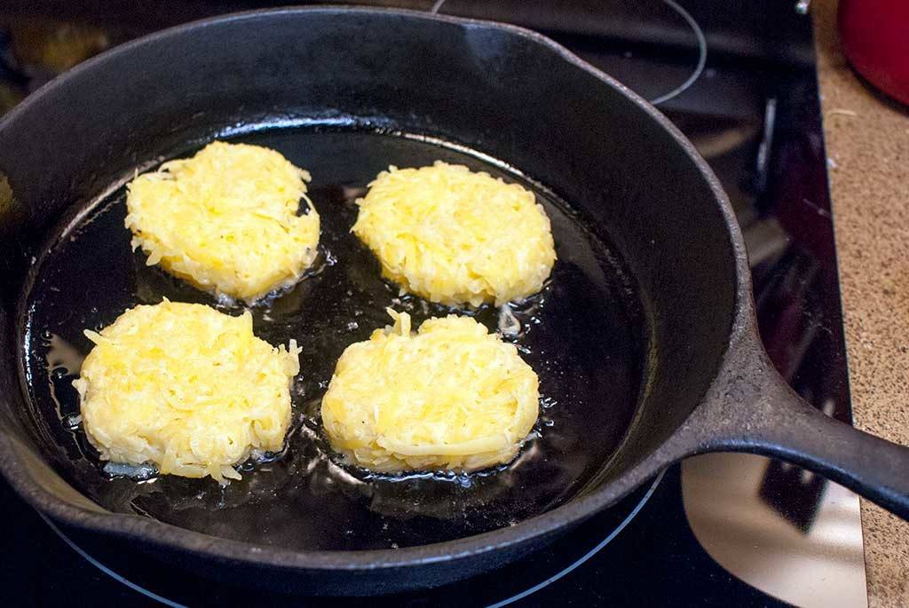 Fry up those hash browns in a hot skillet