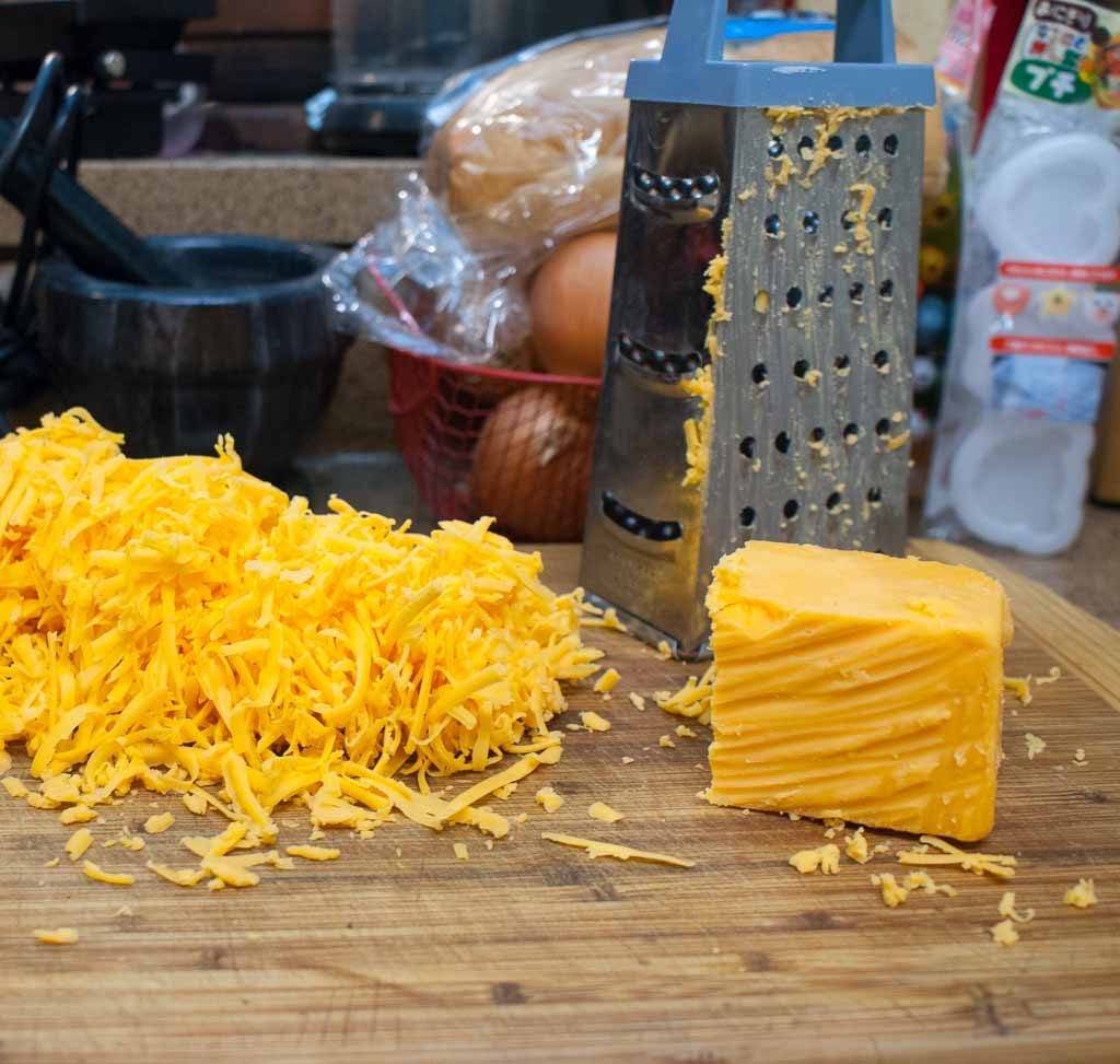 grated cheese for sausage cheese balls