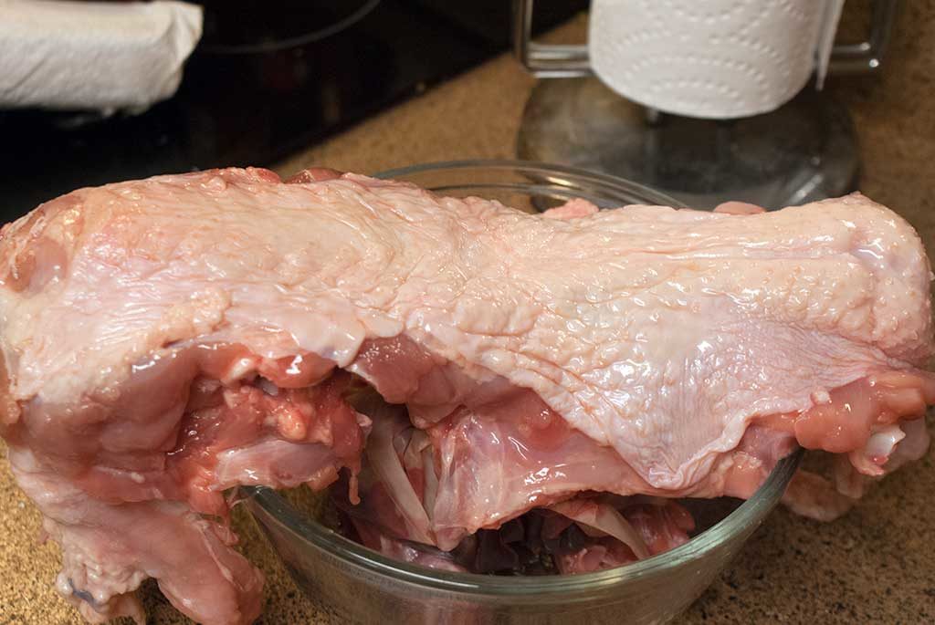 turkey parts for stock - How to butcher a turkey series