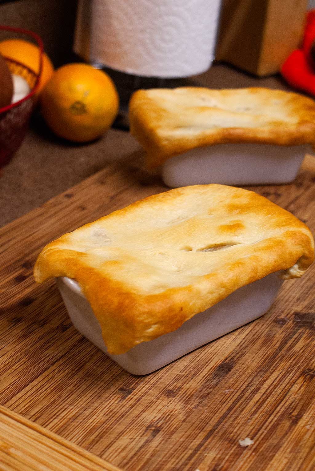 Fully cooked leftover Turkey pot Pies