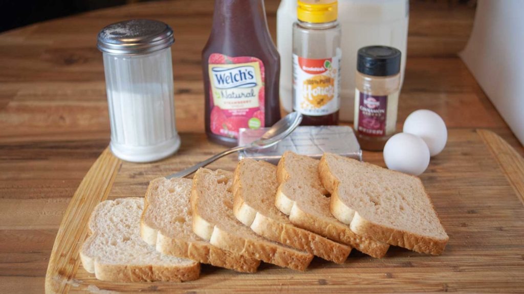 French toast Roll Up Ingredients