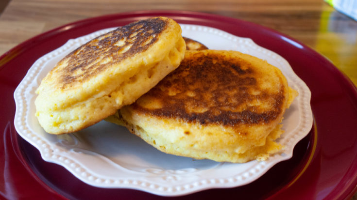 Hoecakes (a.k.a Johnny cakes or corn cakes.)