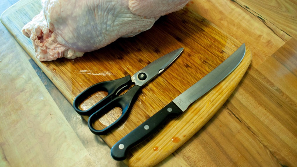 Selecting the tools to spatchcock a turkey