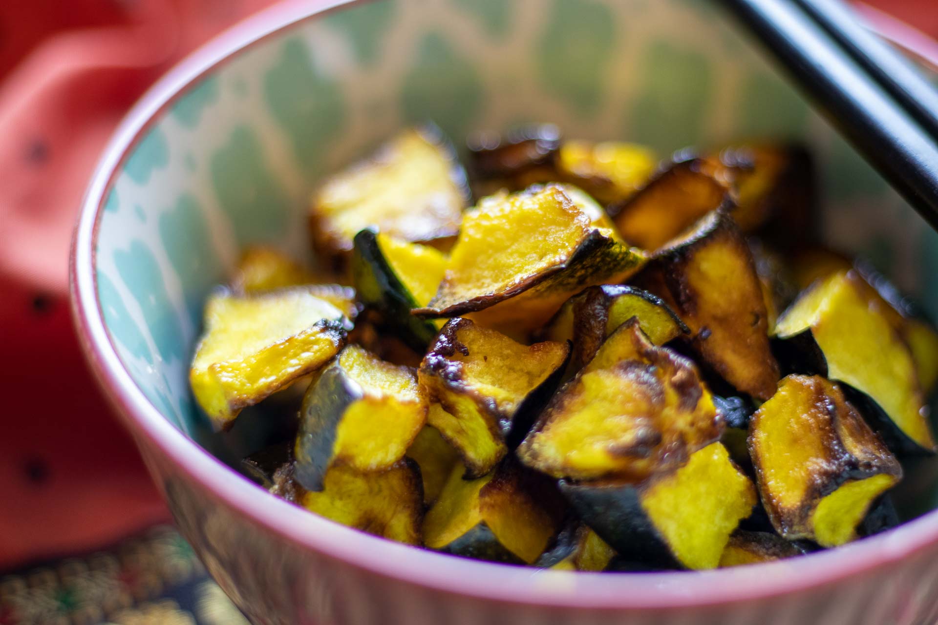 Air Fryer Roasted Acorn Squash with Honey (Oven Method included)