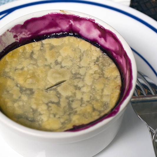 Individual Blueberry Pies - A quick and easy dessert on a whim