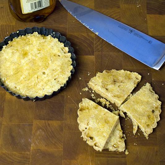 Spicy Cornmeal Shortbread Wedges