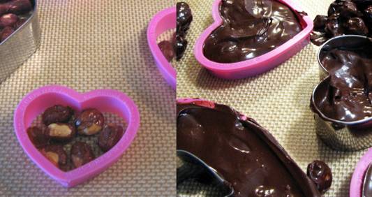 Spicy Chocolate Peanut Hearts, a sure way to spice up Valentine's