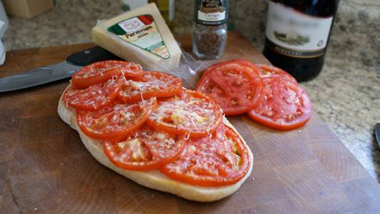 Tomato Ciabatta Tart