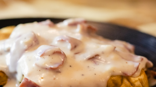 Creamed Chipped Beef on Toast (Also called "Shit on a Shingle", "S.O.S." "Same old Stuff", or "Stew on a Shingle")